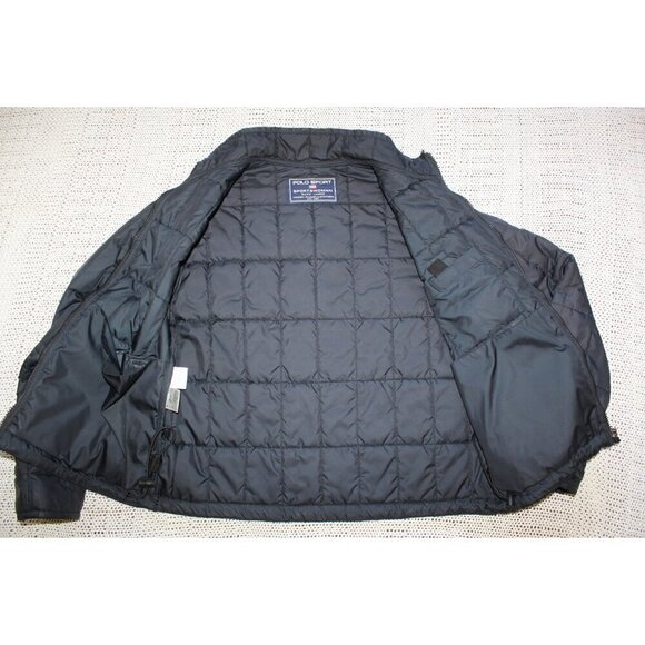Polo Ralph Lauren Surplus Woman Quilted black Jacket Size M lightweight zipper - Picture 5 of 13